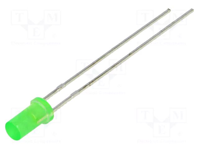 LED; green; 3mm; 9÷11mcd; 125°; Front: flat; 1.8÷2.8VDC LUCKYLIGHT LL-304GD2Y-1A