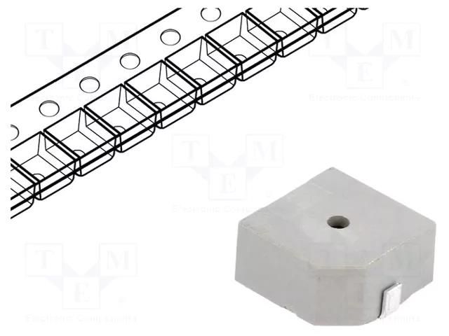 Sound transducer: electromagnetic signaller; SMD; 2400Hz; 40mA LOUDITY LD-BZEL-T17-1206