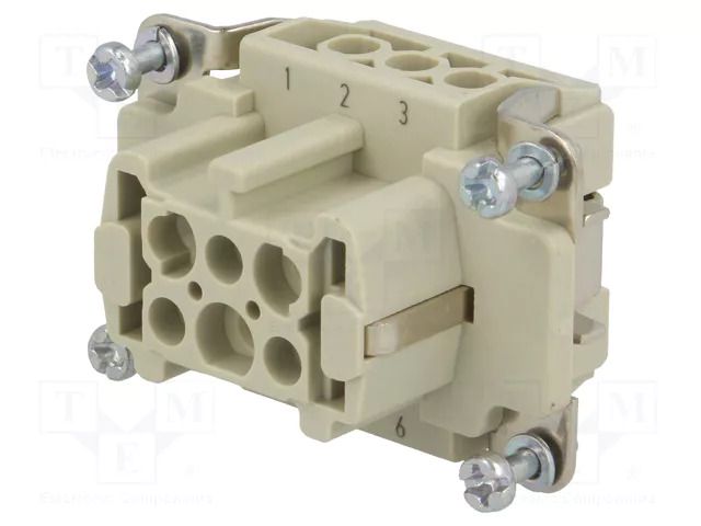Connector: HDC; contact insert; female; 16A; 90V; Han® Ex; PIN: 6 HARTING 09360062701