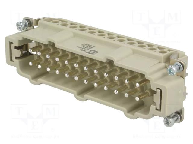 Connector: HDC; contact insert; male; Han® Ex; PIN: 24; 24+PE; 16A HARTING 09360242601