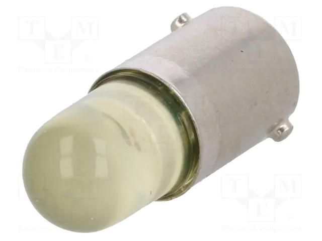 LED lamp; yellow; BA9S; 12VDC; 12VAC POLAM-ELTA LY-BA9S-12AC/DC