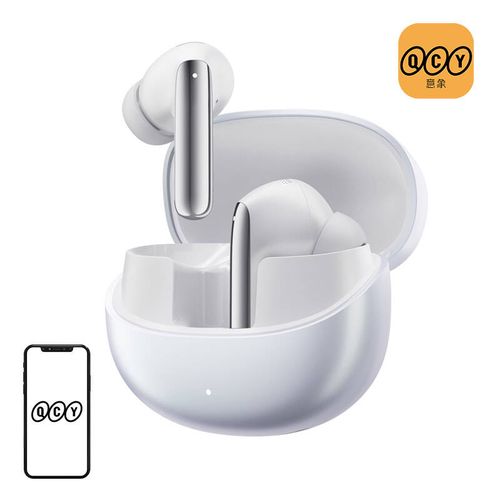 TWS QCY MeloBuds Pro HT08 Headphones, ANC (white), QCY HT08 white