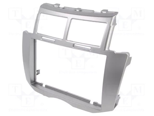 Radio frame; Toyota; 2 DIN; silver PER.PIC. RAM-40.413.2