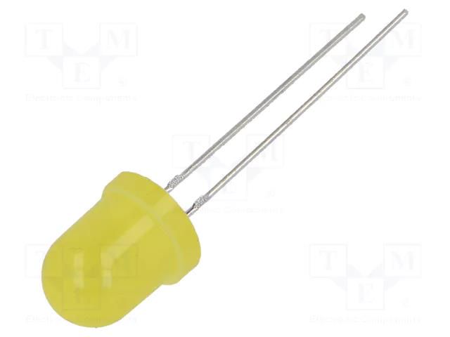 LED; yellow; 8mm; 40÷45mcd; 40°; Front: convex; 1.6÷2.6VDC LUCKYLIGHT LL-803YD2C-2Y