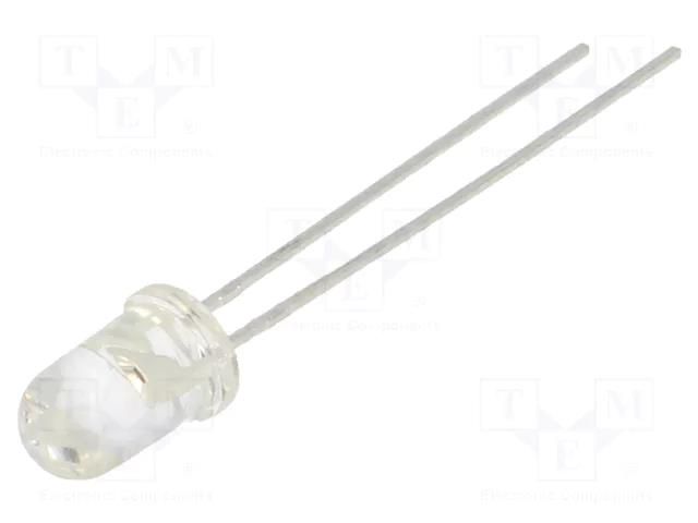 LED; white cold; 5mm; 5500mcd; 40°; Front: convex; 2.8÷3.8VDC LUCKYLIGHT LL-504WC2E-W2-3PE