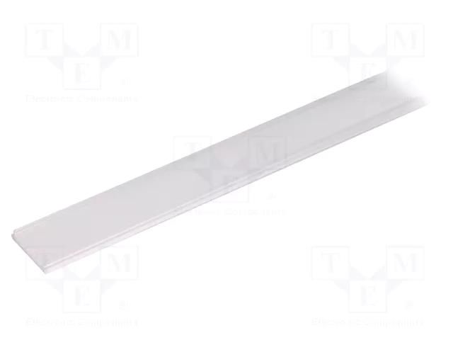 Cover for LED profiles; transparent; 2m; Kind of shutter: F TOPMET TOP-A2060016