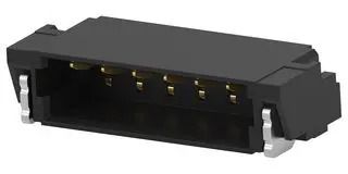 CONN, R/A HDR, 6POS, 1ROW, 0.8MM, SMT 2483190-6
