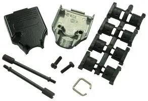 BACKSHELL, D, DIECAST, 9WAY MHDTZK-9-BK-K
