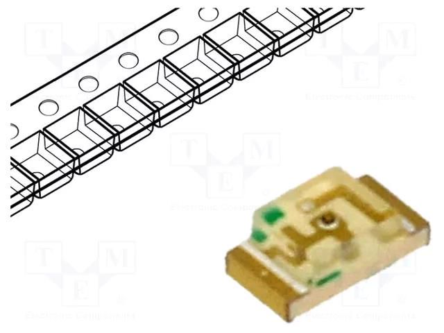 LED; orange; SMD; 1206; 120÷250mcd; 2.1÷2.5VDC; 3.2x1.6x1.1mm; 120° KINGBRIGHT ELECTRONIC KP-3216SECK