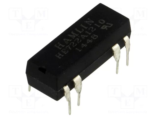 Relay: reed switch; DPST-NO; Ucoil: 12VDC; max.200VDC; Rcoil: 500Ω LITTELFUSE HE722A1210