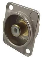 SOCKET, PHONO, D SHELL, WHITE NF2D-9