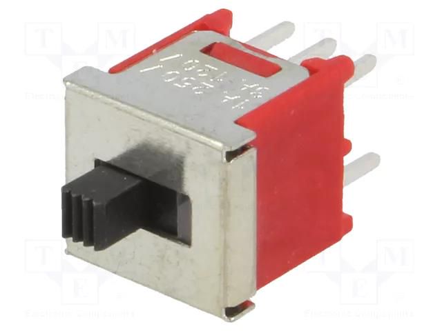 Switch: slide; Pos: 2; DPDT; 3A/120VAC; 3A/28VDC; ON-ON; THT; 1000MΩ LIGHT COUNTRY CO., LTD. 5FD1S102M2QE