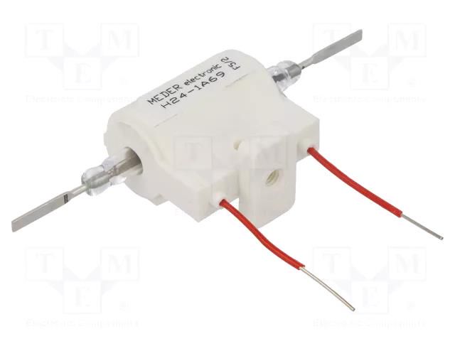 Relay: reed switch; SPST-NO; Ucoil: 24VDC; 5A; max.10kVDC; 50W; H MEDER H24-1A69