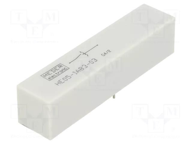 Relay: reed switch; SPST-NO; Ucoil: 5VDC; 5A; max.7.5kVDC; 50W; PCB MEDER HE05-1A83-03