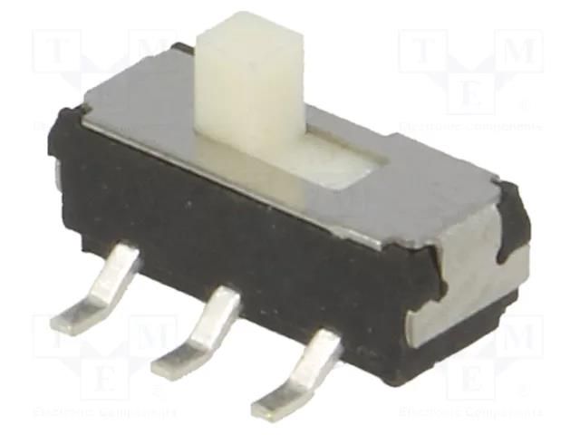 Switch: slide; Pos: 2; DPDT; 0.3A/6VDC; ON-ON; No.of term: 6; SMT NINIGI MSS-2235S