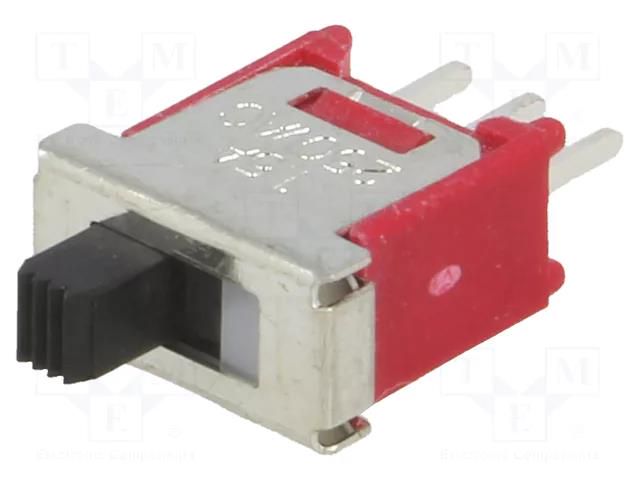 Switch: slide; Pos: 2; SPDT; 1.5A/250VAC; ON-ON; THT; -30÷85°C; TS40 CANAL ELECTRONIC TS4SCQH