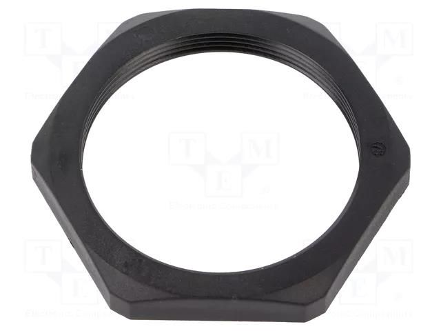 Nut; M50; polyamide; Thk: 8mm; Spanner: 60mm; black; Thread: metric HUMMEL HUMMEL-1262500150
