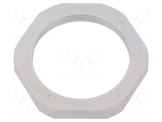 Nut; M40; polyamide; Thk: 7mm; Spanner: 50mm; grey; Thread: metric HUMMEL HUMMEL-1262400050