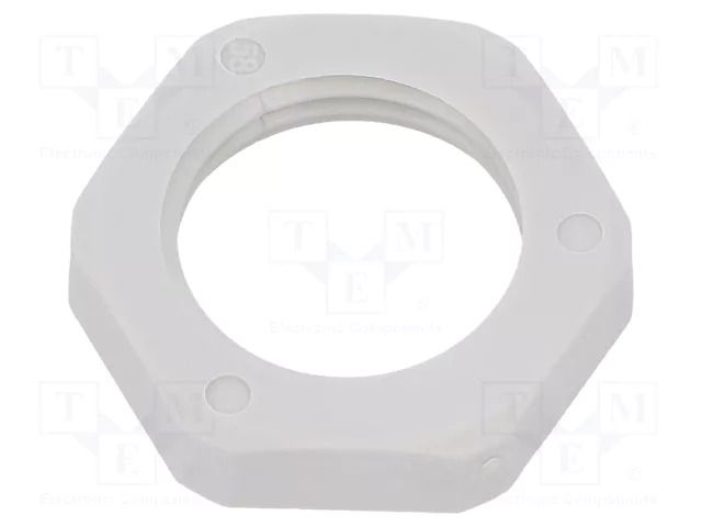 Nut; M16; polyamide; Thk: 5mm; Spanner: 17mm; grey; Thread: metric HUMMEL HUMMEL-1262160050