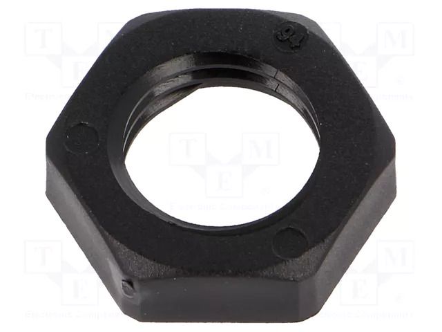 Nut; M12; polyamide; Thk: 5mm; Spanner: 17mm; black; Thread: metric HUMMEL HUMMEL-1262120150