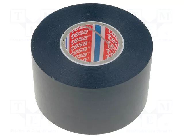 Tape: electrical insulating; W: 50mm; L: 33m; Thk: 0.13mm; black TESA TESA-4163-50