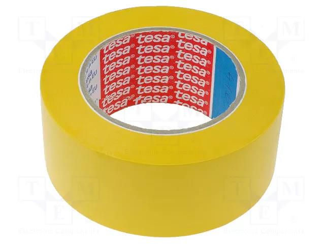 Tape: marking; yellow; L: 33m; W: 50mm; self-adhesive; Thk: 180um TESA TESA-4169-50YL