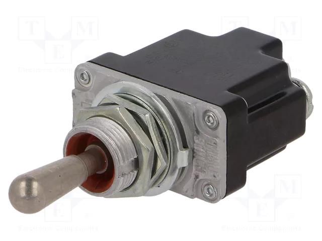 Switch: toggle; Pos: 3; SP3T; (ON)-OFF-(ON); 6A/230VAC; 15A/28VDC HONEYWELL 1TL1-7