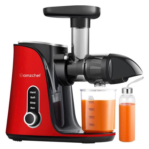 AMZCHEF GM3001-RD slow speed juicer (red), AMZCHEF GM3001-RD