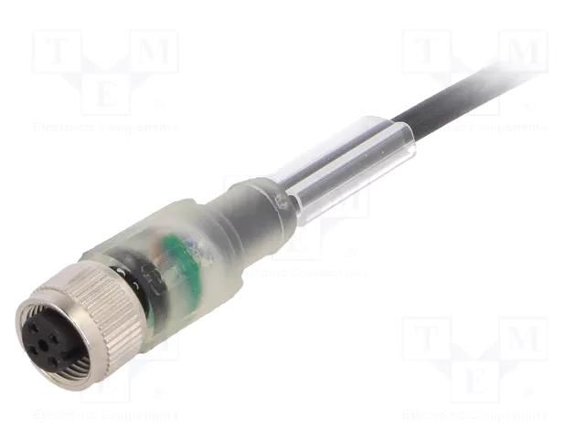 Cable: for sensors/automation; M12; PIN: 4; straight; 1.5m; 24VDC PHOENIX CONTACT 1694800