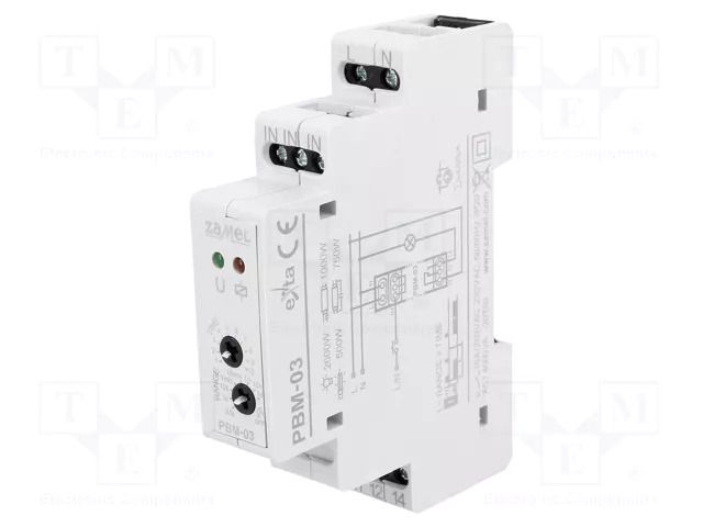 Relay: installation; bistable,impulse; NO; Ucoil: 230VAC; PBM; 16A ZAMEL PBM-03
