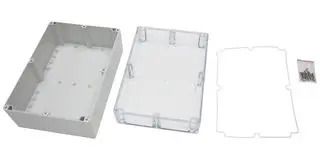 ENCLOSURE, MULTIPURPOSE, PC, GREY, CLEAR MP015482