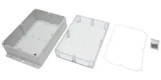 ENCLOSURE, MULTIPURPOSE, PC, GREY, CLEAR MP015490
