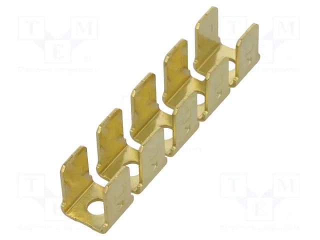 Terminal: flat; 6.4mm; 0.8mm; male; M3; 10x terminal,double; screw KEYSTONE KEYS1008