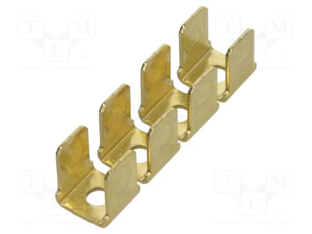 Terminal: flat; 6.4mm; 0.8mm; male; M3; 8x terminal,double; screw KEYSTONE KEYS1007