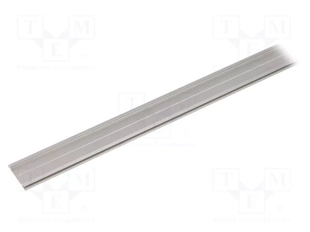 Profiles for LED modules; natural; L: 1m; ARC12; aluminium TOPMET TOP-ARC12/A-1M