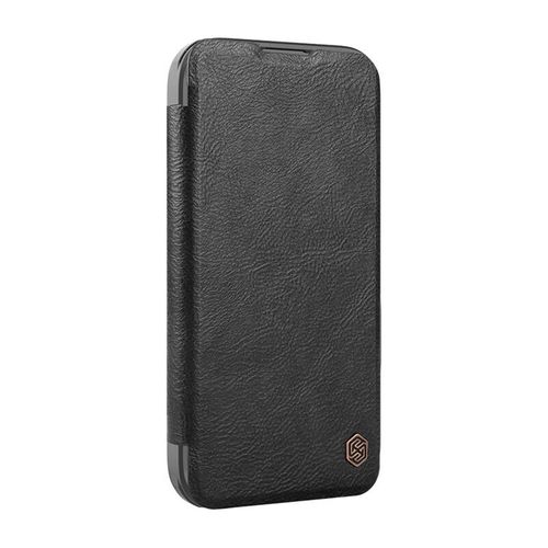 Etui Nillkin Qin Prop Leather iPhone 16 Pro (czarny), Nillkin 6902048281981