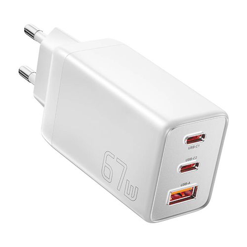 Essager ECT67W-LJB02-Z GaN 67W 2C+A Charger (white), Essager ECT67W-LJB02-Z