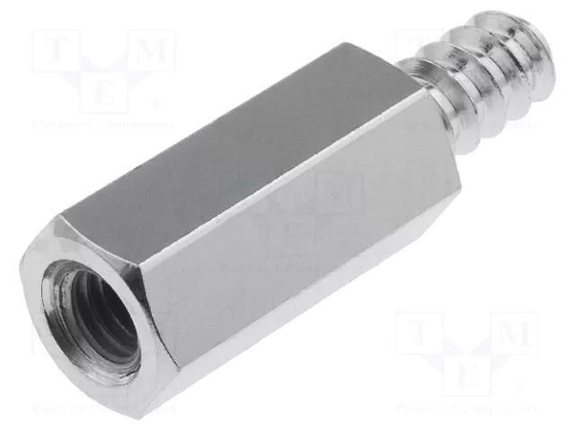 Screwed spacer sleeve; 15mm; Int.thread: M4; Ext.thread: ST4,2 DREMEC TFM-ST4.2X15/M4
