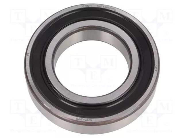 Bearing: single row deep groove ball; Øint: 50mm; Øout: 90mm SKF SKF6210-2RS1