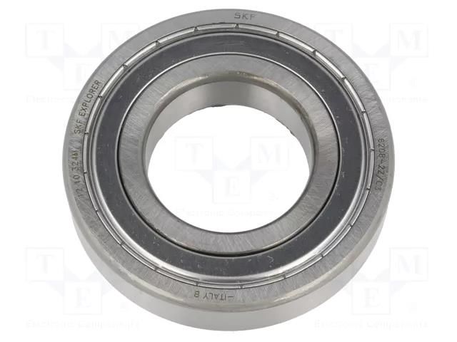 Bearing: single row deep groove ball; Øint: 40mm; Øout: 80mm SKF SKF6208-2Z/C3