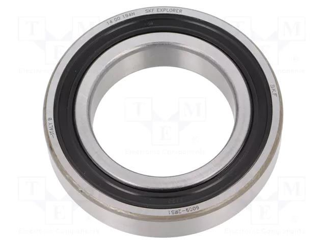 Bearing: single row deep groove ball; Øint: 45mm; Øout: 75mm SKF SKF6009-2RS1