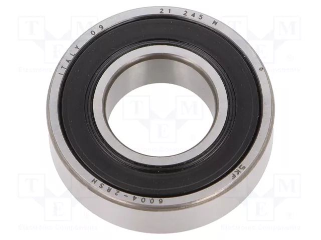 Bearing: single row deep groove ball; Øint: 20mm; Øout: 42mm SKF SKF6004-2RSH