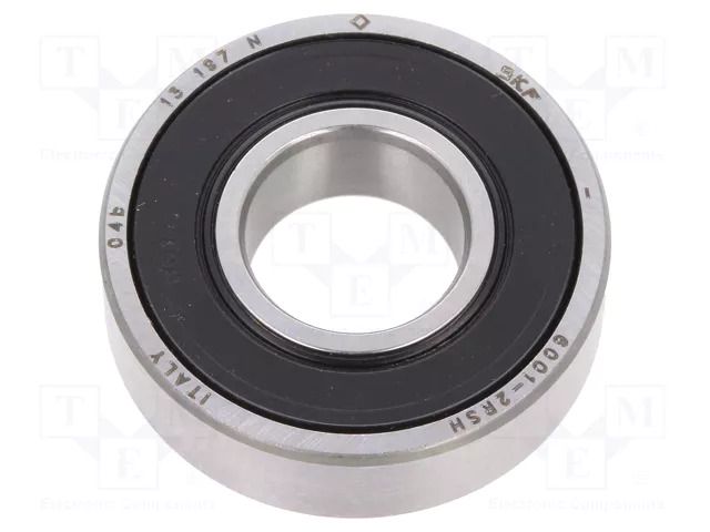 Bearing: single row deep groove ball; Øint: 12mm; Øout: 28mm SKF SKF6001-2RSH