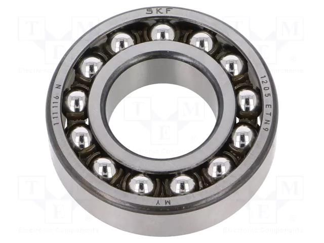 Bearing: double row ball; self-aligning; Øint: 25mm; Øout: 52mm SKF SKF1205ETN9