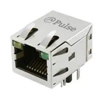 RJ45 JACK, R/A, SHLD, 8P8C, 1PORT, TH JXD1-9010NL