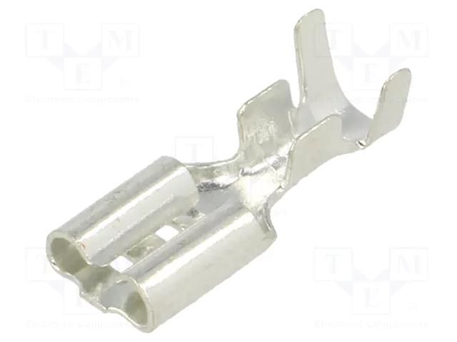 Terminal: flat; 5.2mm; 0.5mm; female; crimped; for cable; straight KEYSTONE KEYS4469