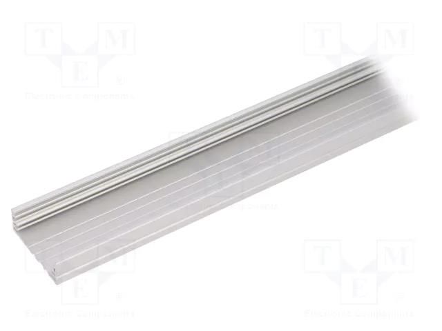 Profiles for LED modules; natural; L: 1m; WIDE24; aluminium TOPMET TOP-WIDE24/A-1M