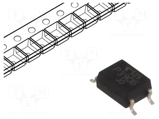 Optocoupler; SMD; Ch: 1; OUT: photodiode; 3.75kV; SO6 TOSHIBA TLP3906-TPR.E-O