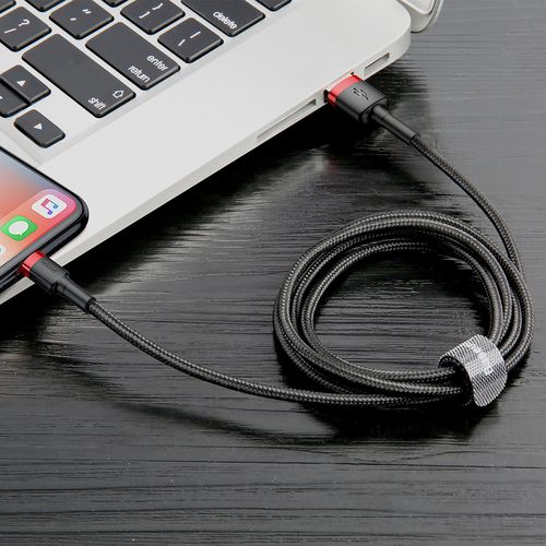 Baseus Cafule USB-A / Lightning 1.5A QC 3.0 cable 2 m - black and red, Baseus 6953156275027 6953156275027