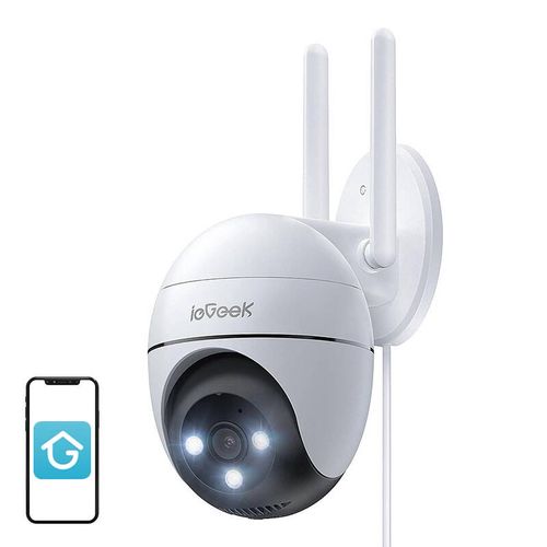 WiFi 3MP wireless rotating outdoor camera ieGeek ZS-GQ2 white, ieGeek ZS-GQ2 white